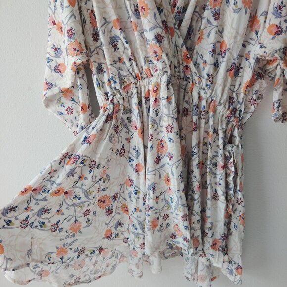 Free People Floral Kimono Sleeve Dress - Picture 4 of 6